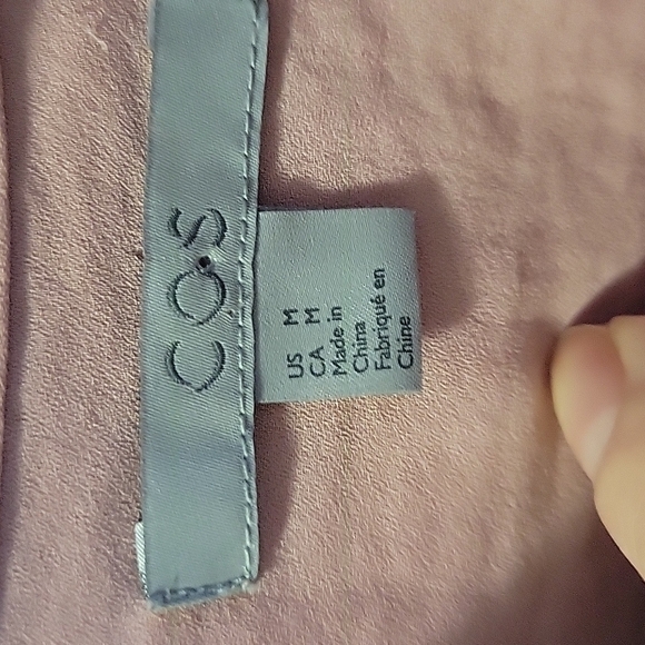 Cos Crinkled Draped Shirt US M - Picture 4 of 7